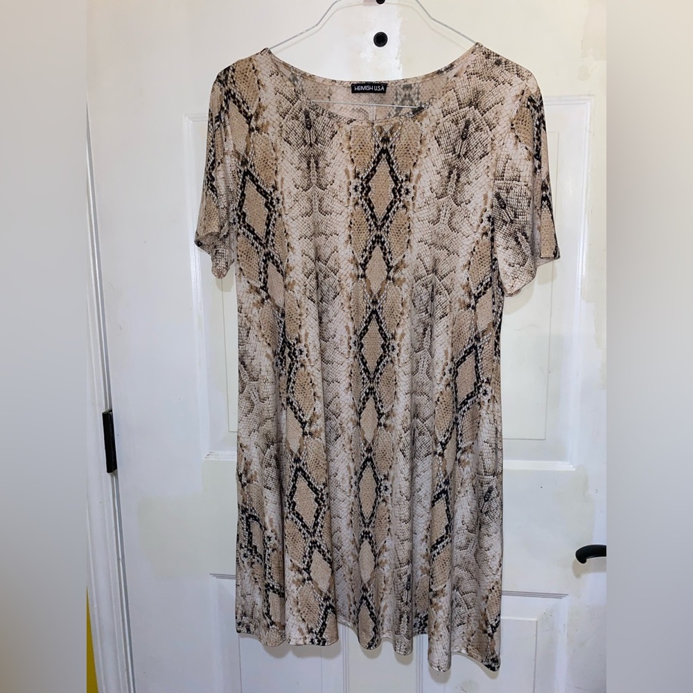 Snakeskin Dress w/ pockets